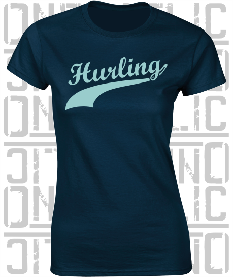 Hurling Swash - Ladies Skinny-Fit T-Shirt - Dublin