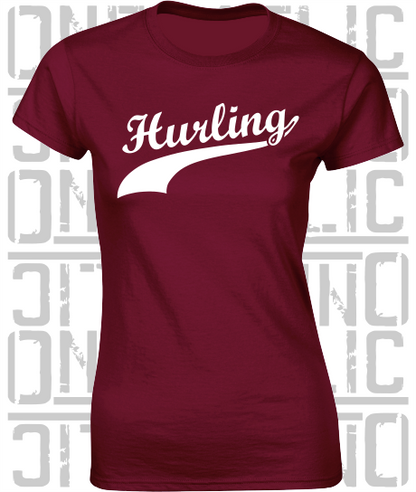 Hurling Swash - Ladies Skinny-Fit T-Shirt - Galway