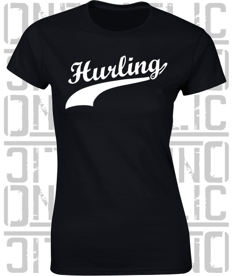 Hurling Swash - Ladies Skinny-Fit T-Shirt - Kildare