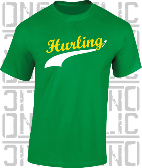 Hurling Swash T-Shirt - Adult - Offaly