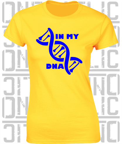 In My DNA Hurling / Camogie Ladies Skinny-Fit T-Shirt - Longford