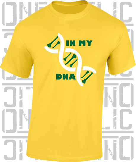 In My DNA Hurling / Camogie T-Shirt - Adult - Offaly