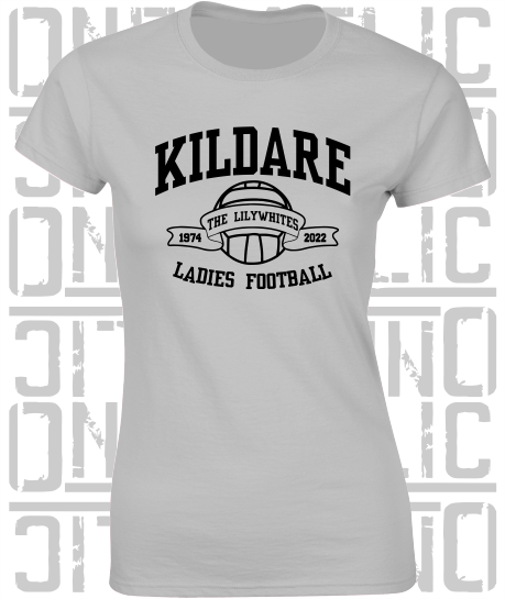 Ladies Football - Gaelic - Ladies Skinny-Fit T-Shirt - Kildare