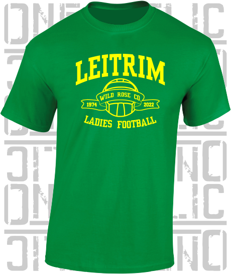 Ladies Football - Gaelic - T-Shirt Adult - Leitrim