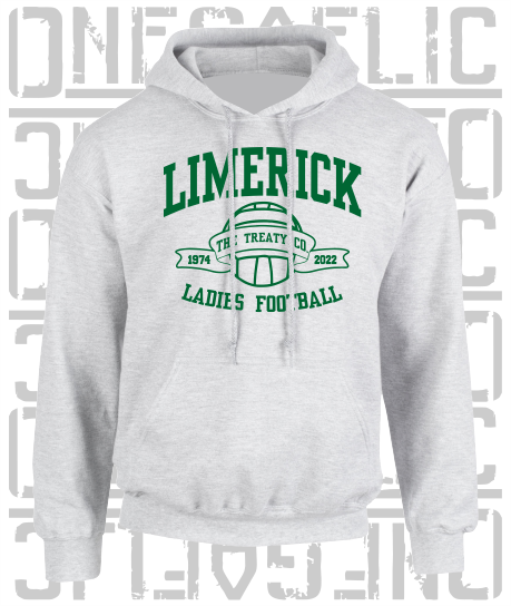 Ladies Football - Gaelic - Adult Hoodie - Limerick