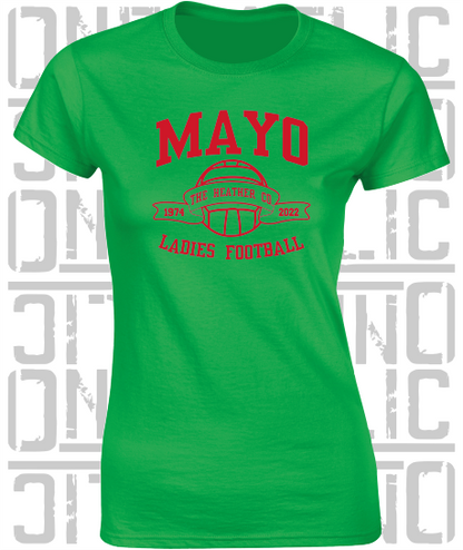 Ladies Football - Gaelic - Ladies Skinny-Fit T-Shirt - Mayo