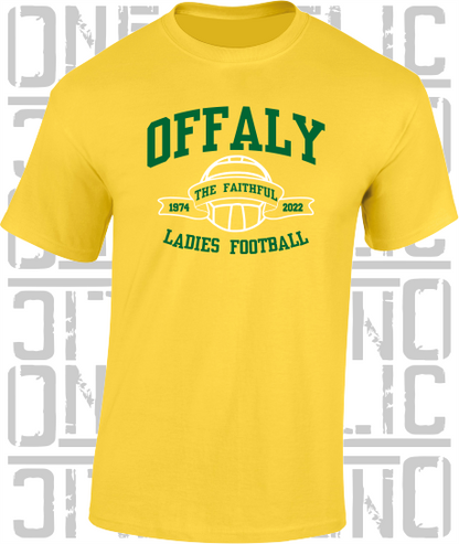 Ladies Football - Gaelic - T-Shirt Adult - Offaly