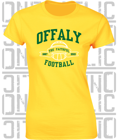 Football - Gaelic - Ladies Skinny-Fit T-Shirt - Offaly