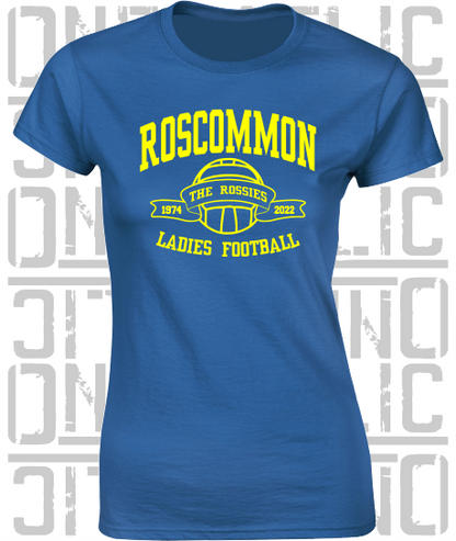 Ladies Football - Gaelic - Ladies Skinny-Fit T-Shirt - Roscommon
