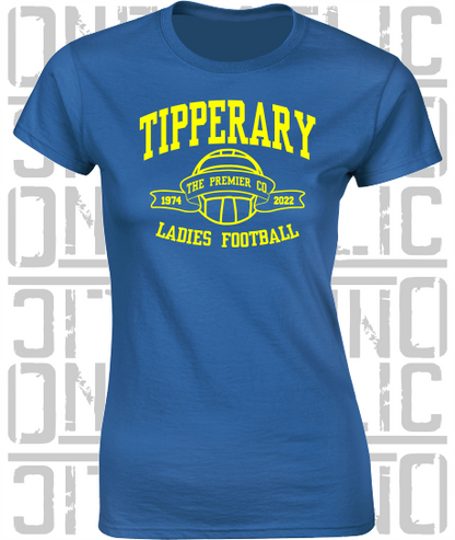 Ladies Football - Gaelic - Ladies Skinny-Fit T-Shirt - Tipperary