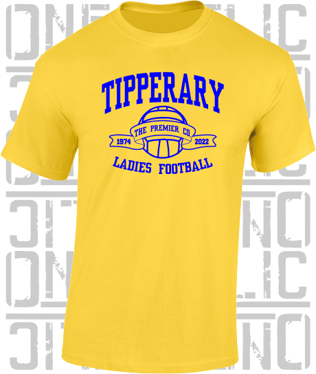 Ladies Football - Gaelic - T-Shirt Adult - Tipperary