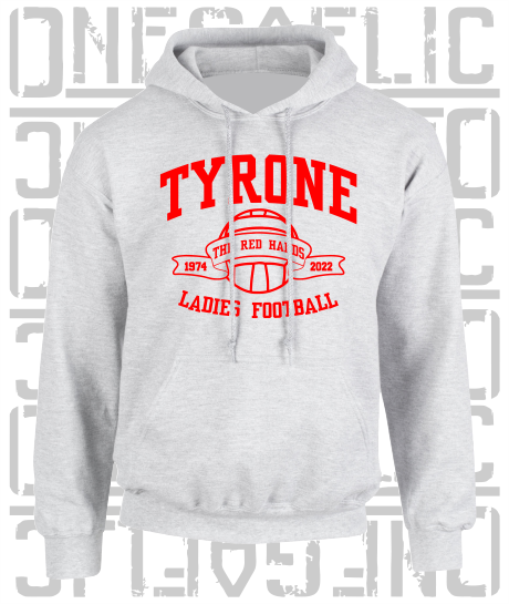 Ladies Football - Gaelic - Adult Hoodie - Tyrone