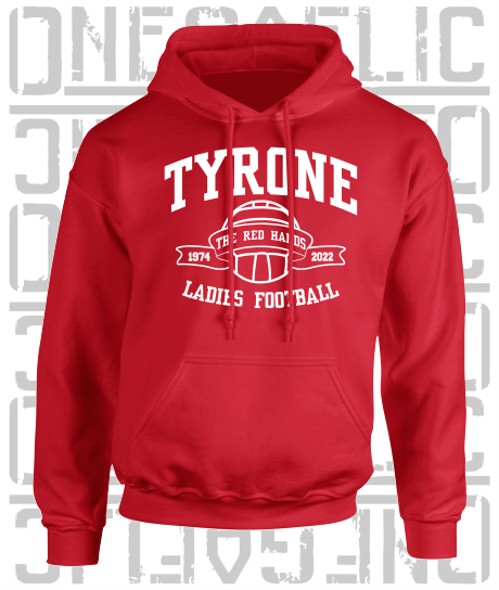 Ladies Football - Gaelic - Adult Hoodie - Tyrone