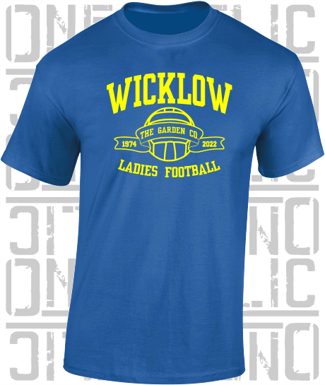 Ladies Football - Gaelic - T-Shirt Adult - Wicklow