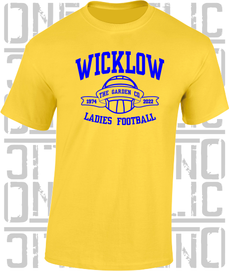 Ladies Football - Gaelic - T-Shirt Adult - Wicklow