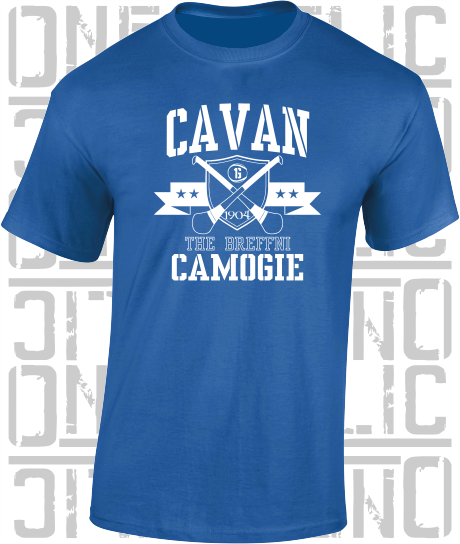 Crossed Hurls Camogie T-Shirt Adult - Cavan