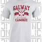 Crossed Hurls Camogie T-Shirt Adult - Galway