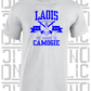 Crossed Hurls Camogie T-Shirt Adult - Laois
