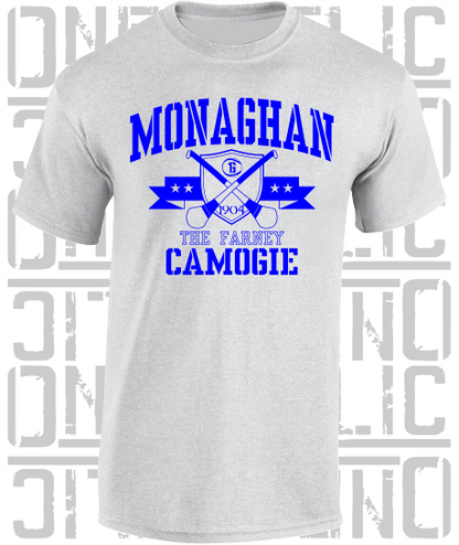 Crossed Hurls Camogie T-Shirt Adult - Monaghan