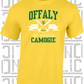 Crossed Hurls Camogie T-Shirt Adult - Offaly