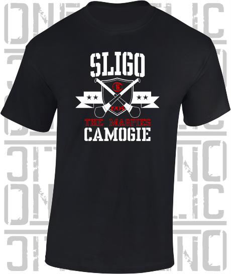 Crossed Hurls Camogie T-Shirt Adult - Sligo