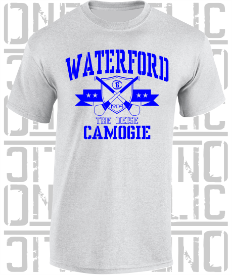 Crossed Hurls Camogie T-Shirt Adult - Waterford