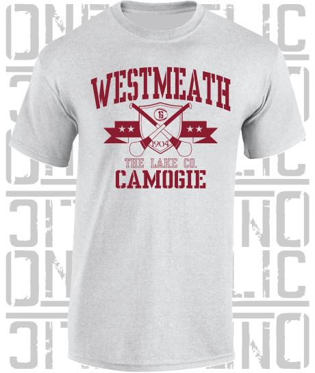 Crossed Hurls Camogie T-Shirt Adult - Westmeath