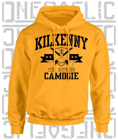 Crossed Hurls Camogie Hoodie - Adult - Kilkenny