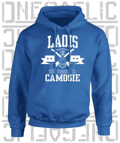 Crossed Hurls Camogie Hoodie - Adult - Laois