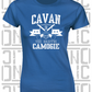 Crossed Hurls Camogie T-Shirt - Ladies Skinny-Fit - Cavan