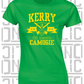 Crossed Hurls Camogie T-Shirt - Ladies Skinny-Fit - Kerry
