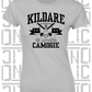 Crossed Hurls Camogie T-Shirt - Ladies Skinny-Fit - Kildare