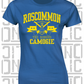 Crossed Hurls Camogie T-Shirt - Ladies Skinny-Fit - Roscommon