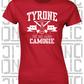 Crossed Hurls Camogie T-Shirt - Ladies Skinny-Fit - Tyrone